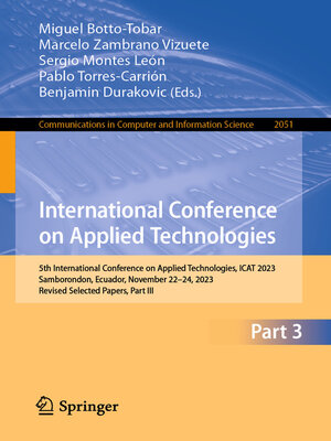 cover image of International Conference on Applied Technologies